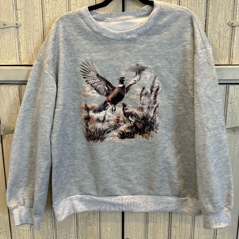 SHEIN Partridge Graphic Sweater